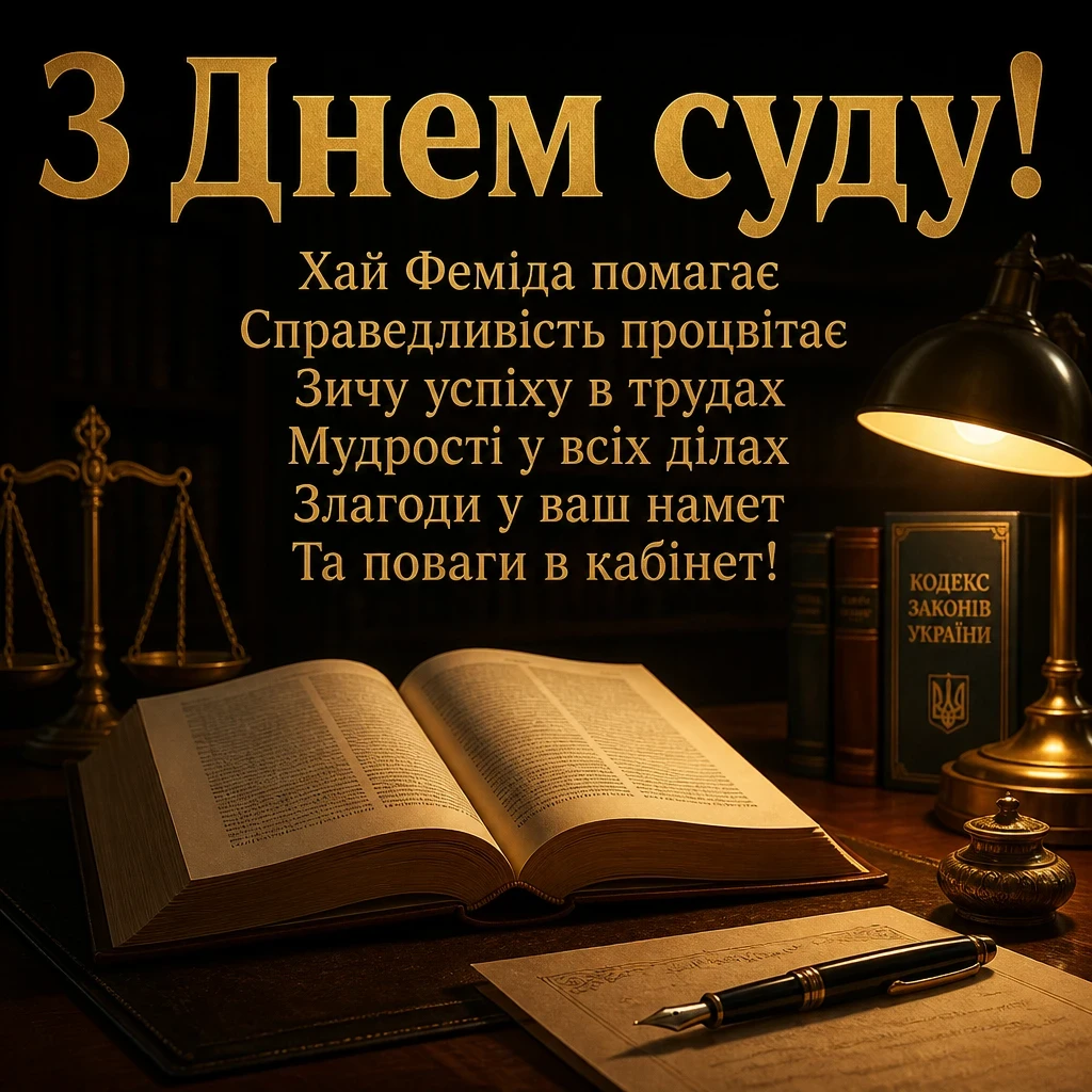 з днем суду привітання