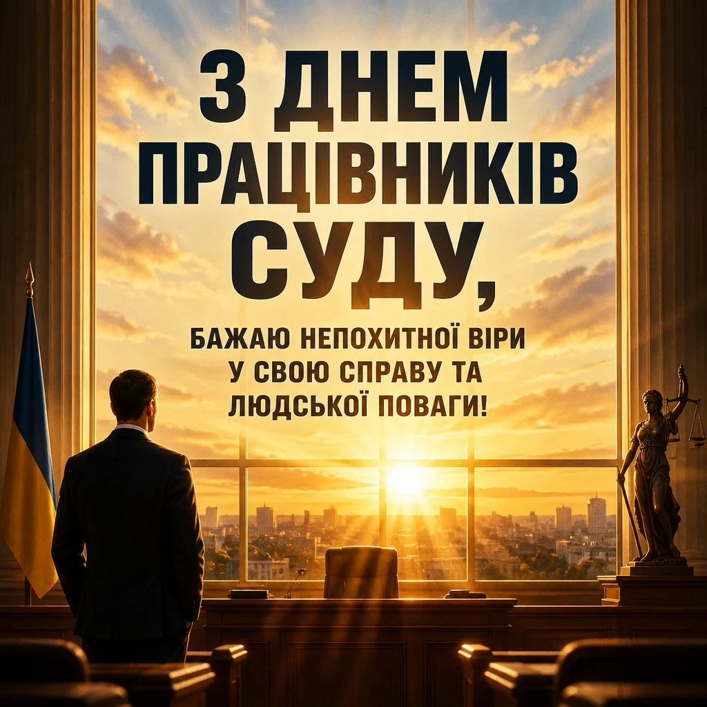 з днем суду привітання