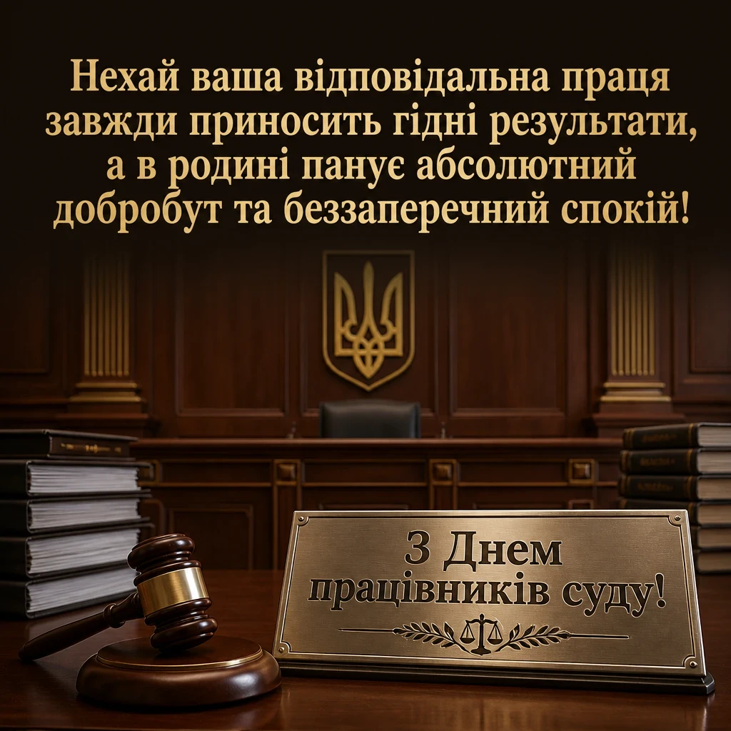 з днем суду привітання