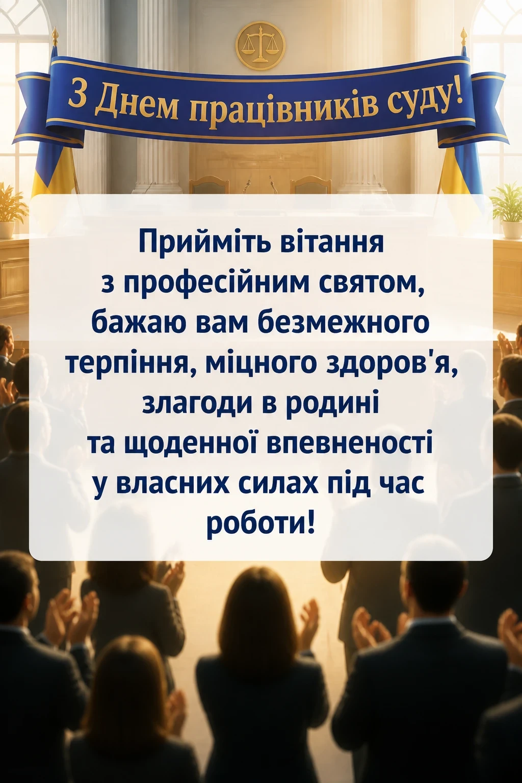 з днем суду привітання