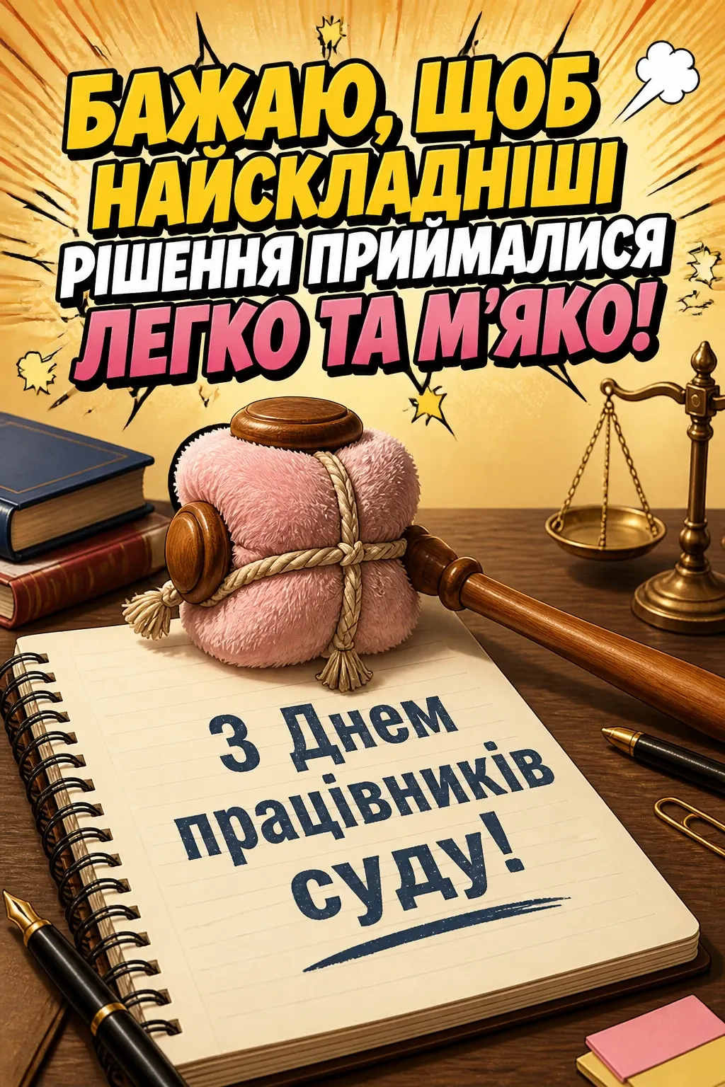 з днем суду привітання
