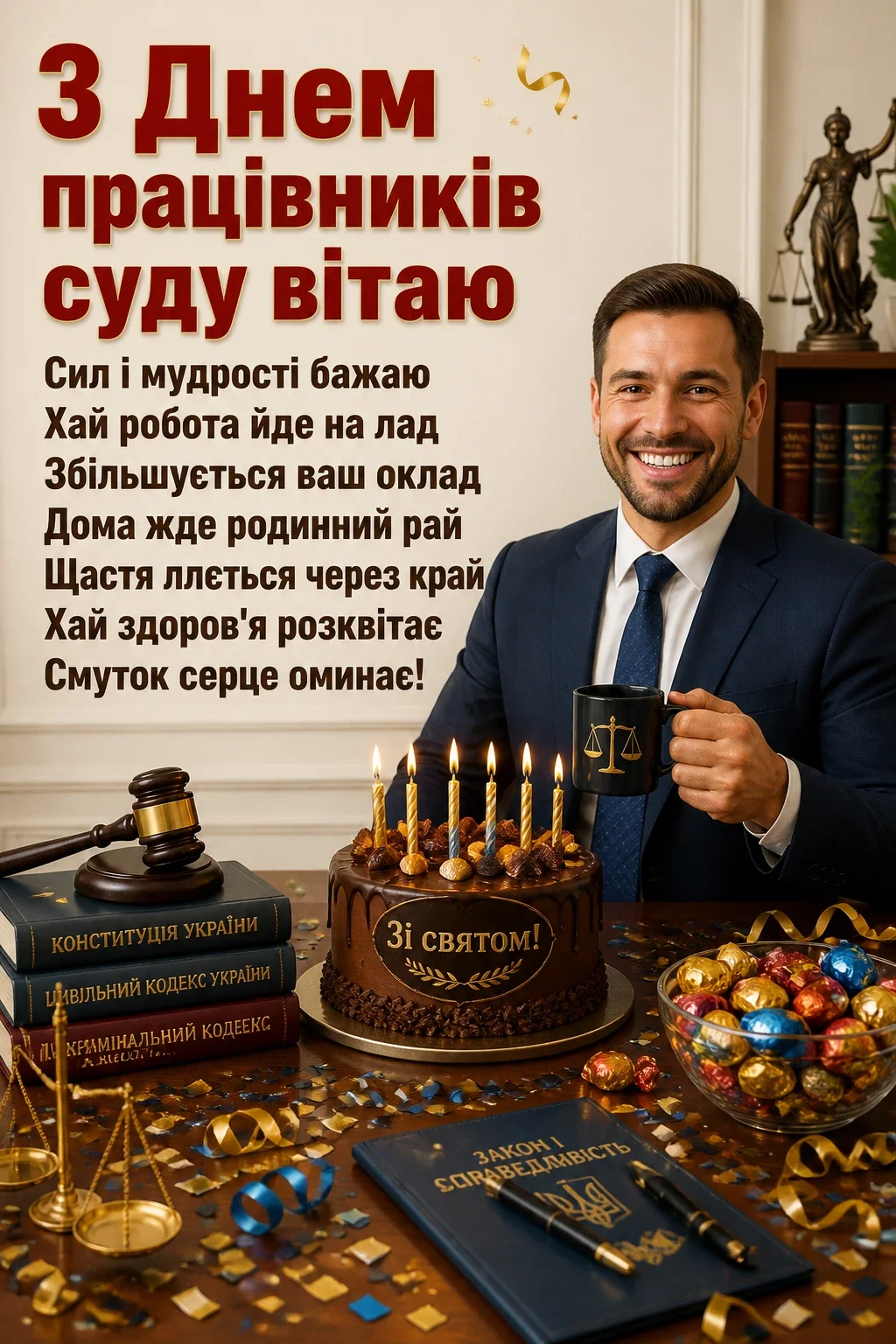 з днем суду привітання