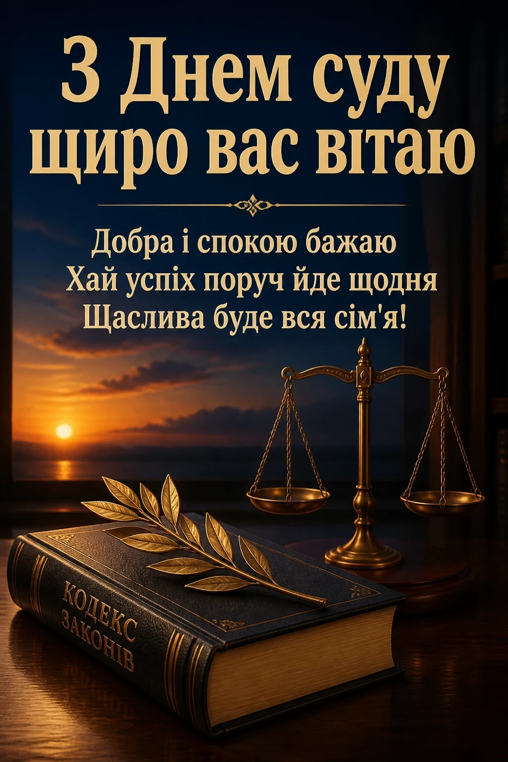 з днем суду привітання