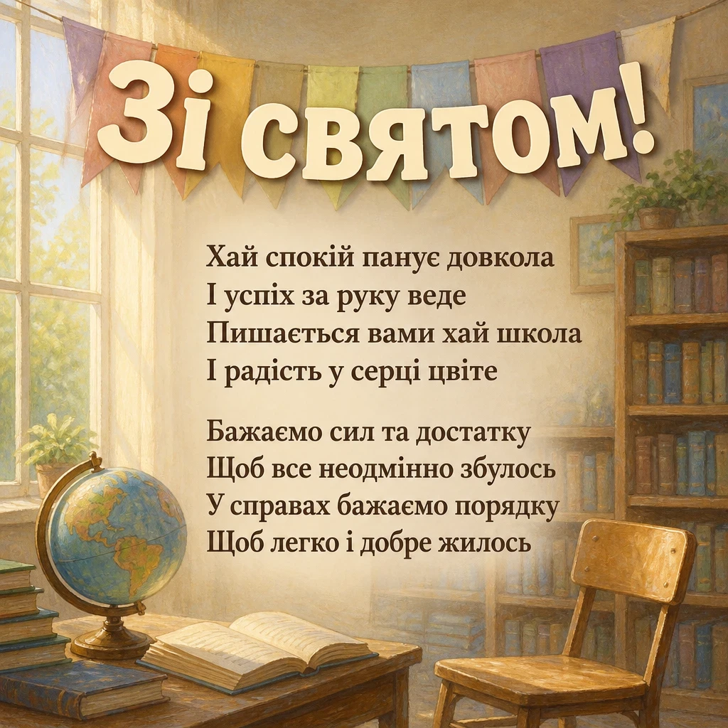 привітання директору школи у віршах