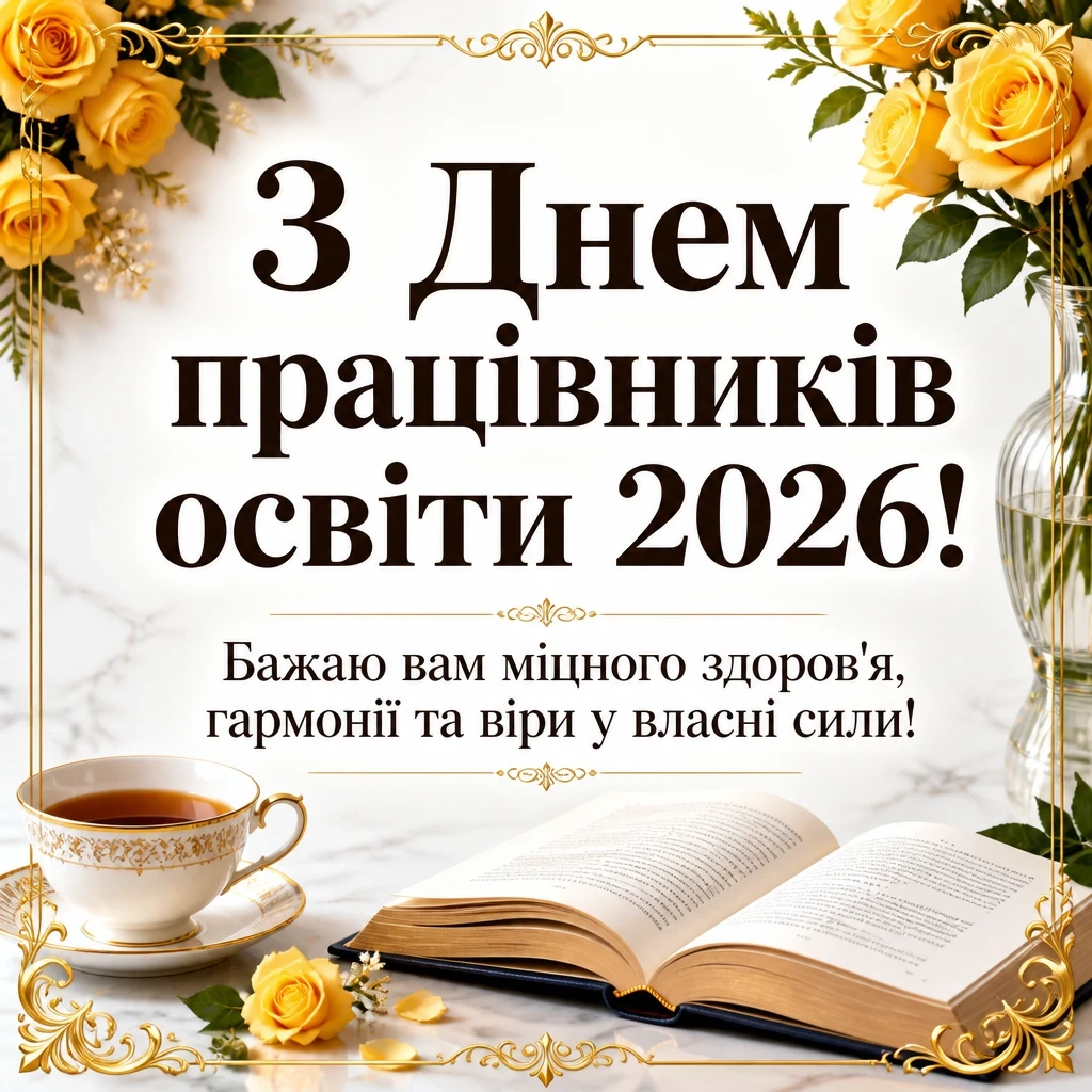 з днем працівників освіти 2026 привітання