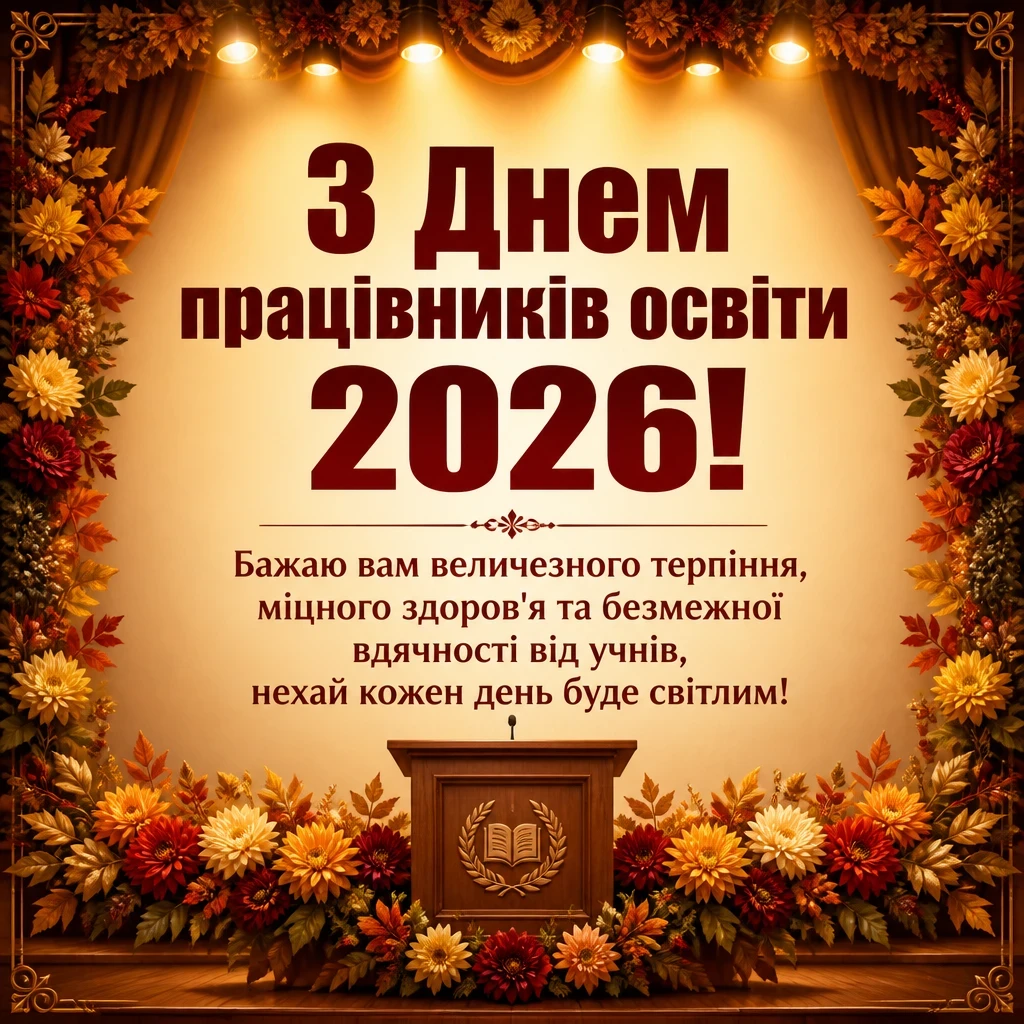 з днем працівників освіти 2026 привітання