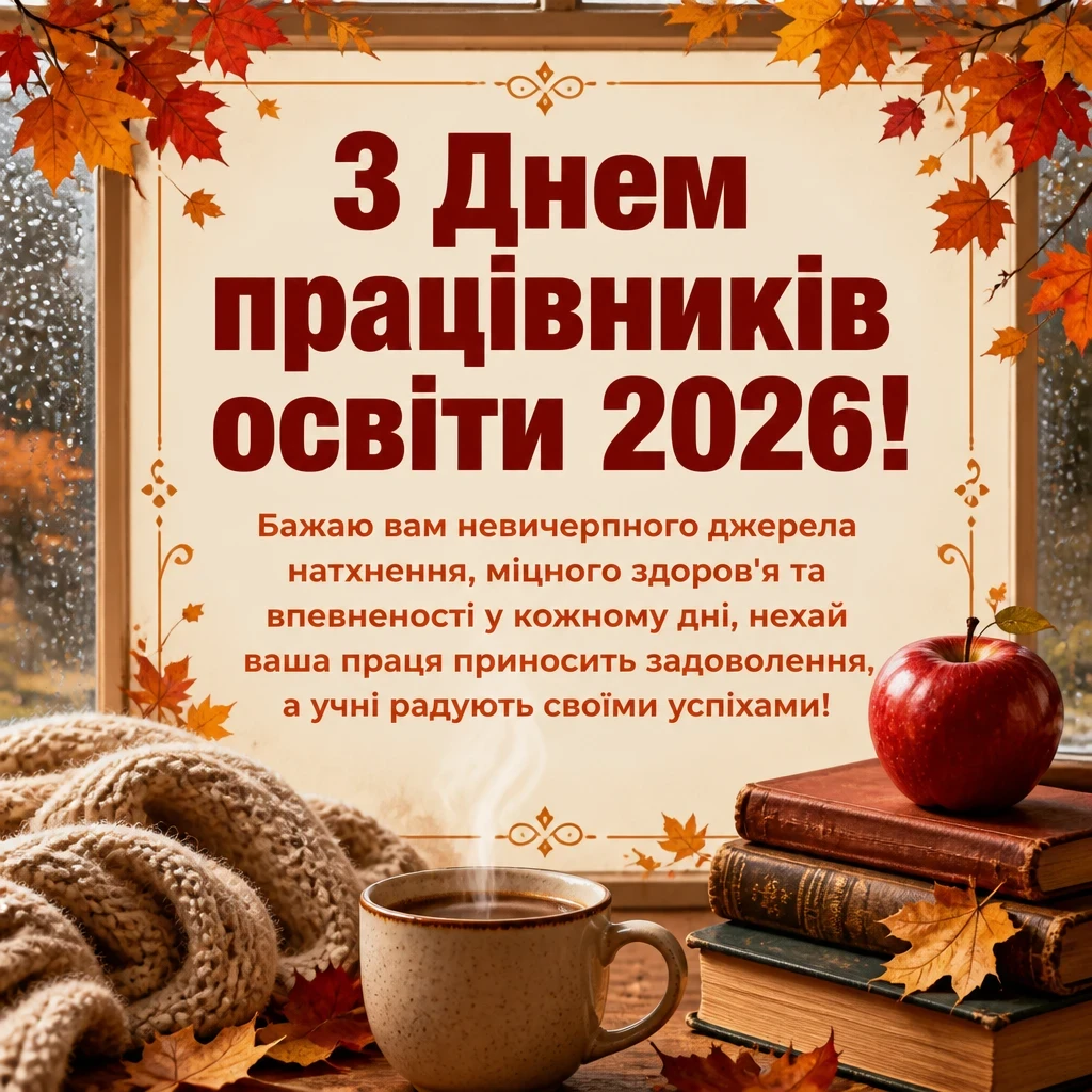 з днем працівників освіти 2026 привітання