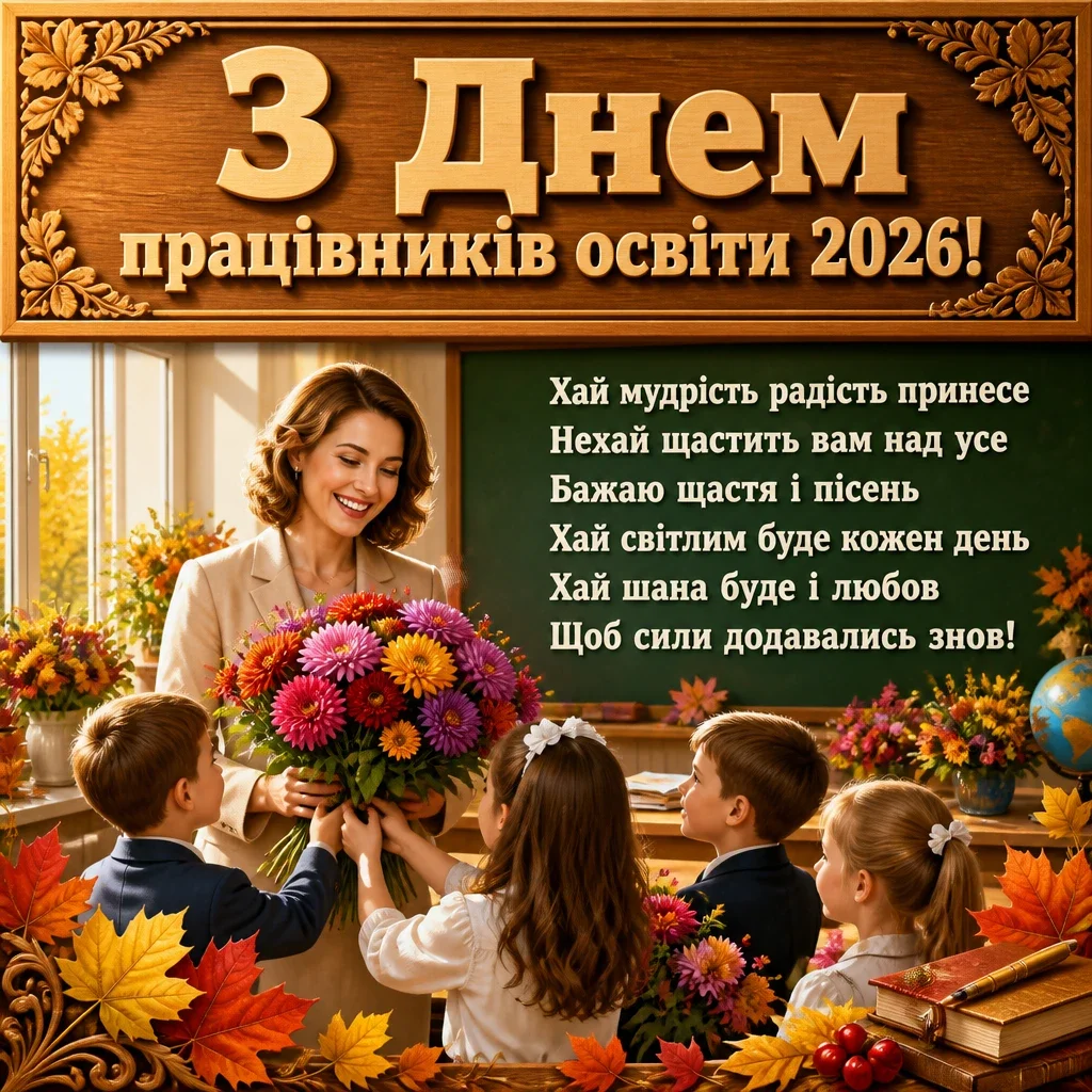 з днем працівників освіти 2026 привітання
