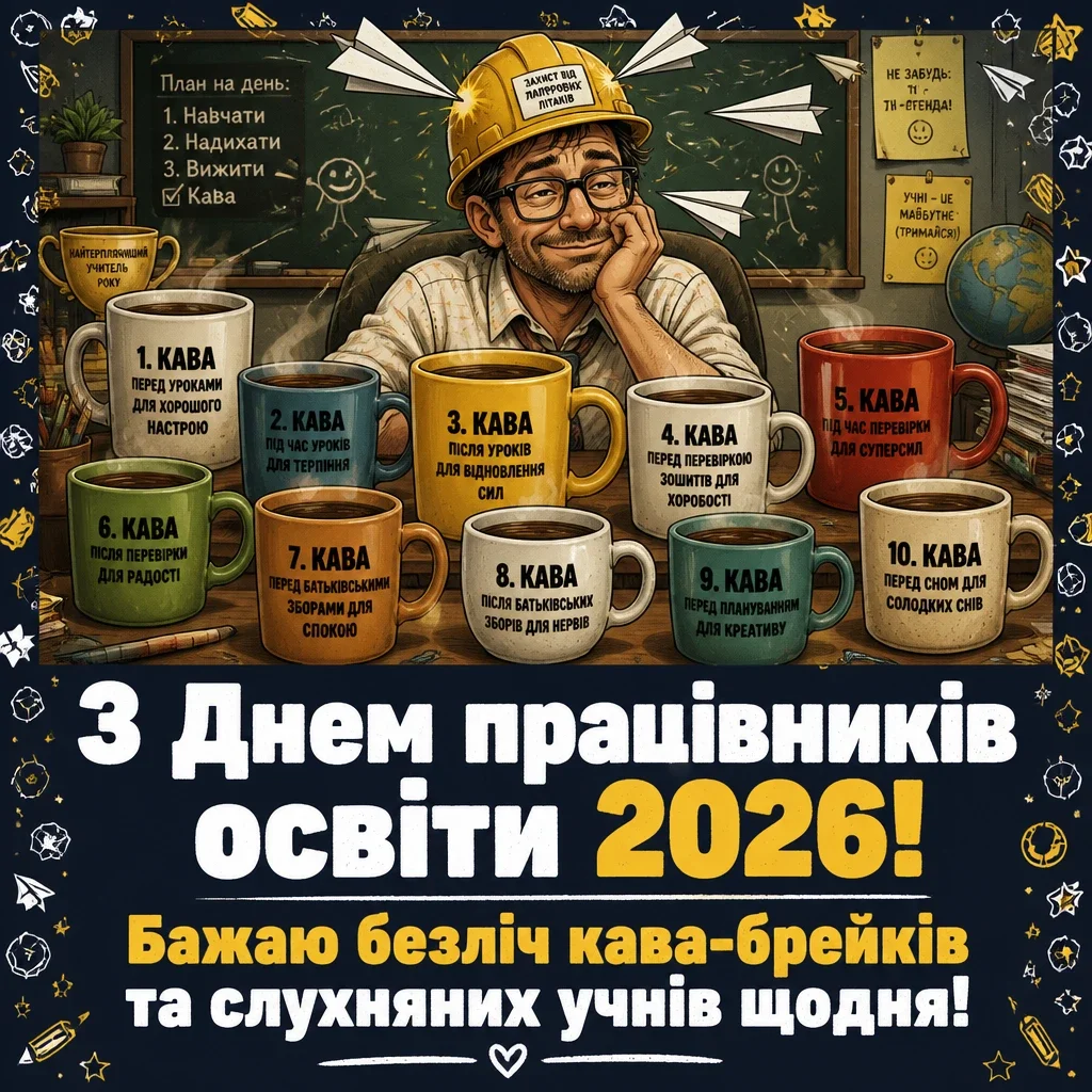 з днем працівників освіти 2026 привітання