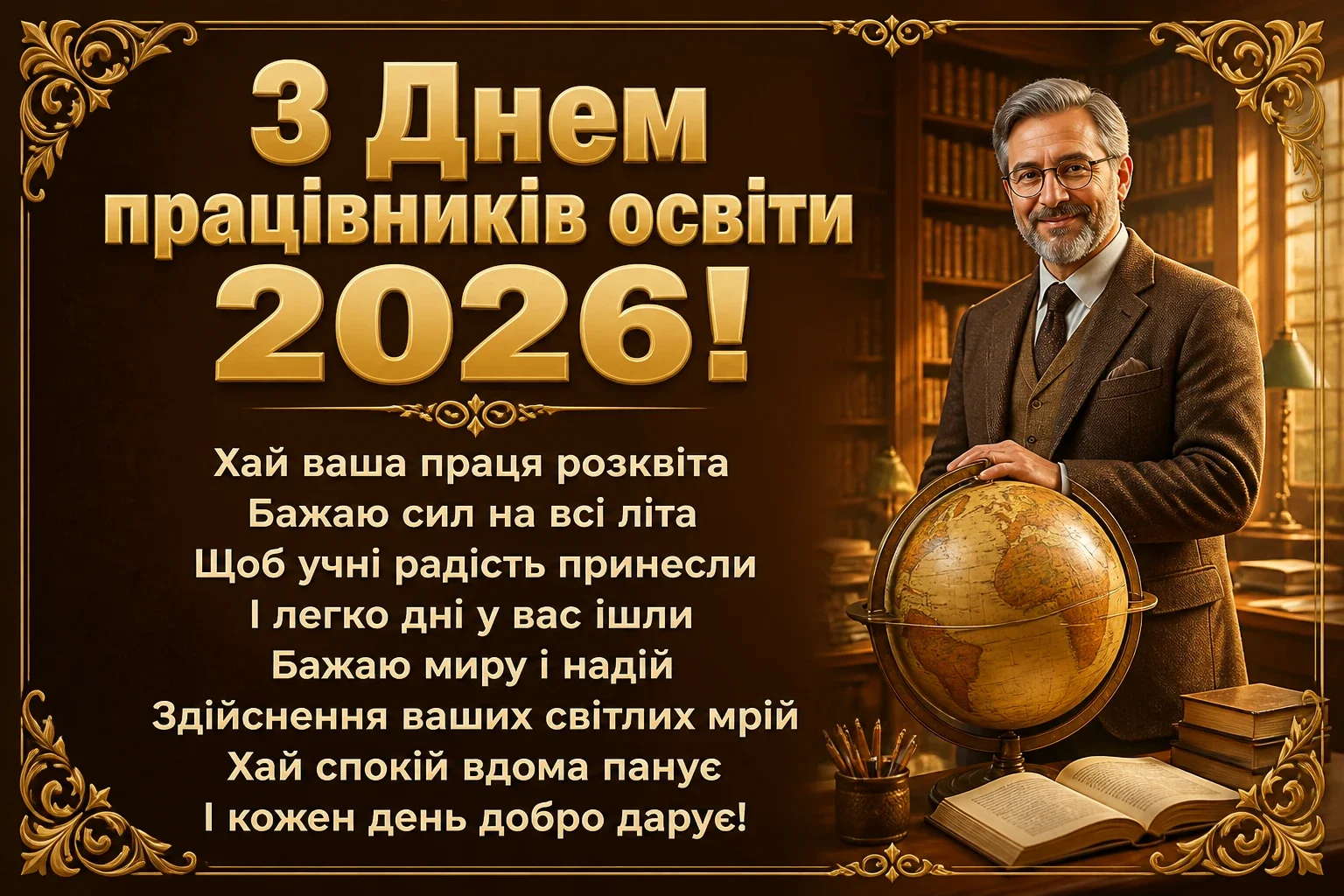 з днем працівників освіти 2026 привітання