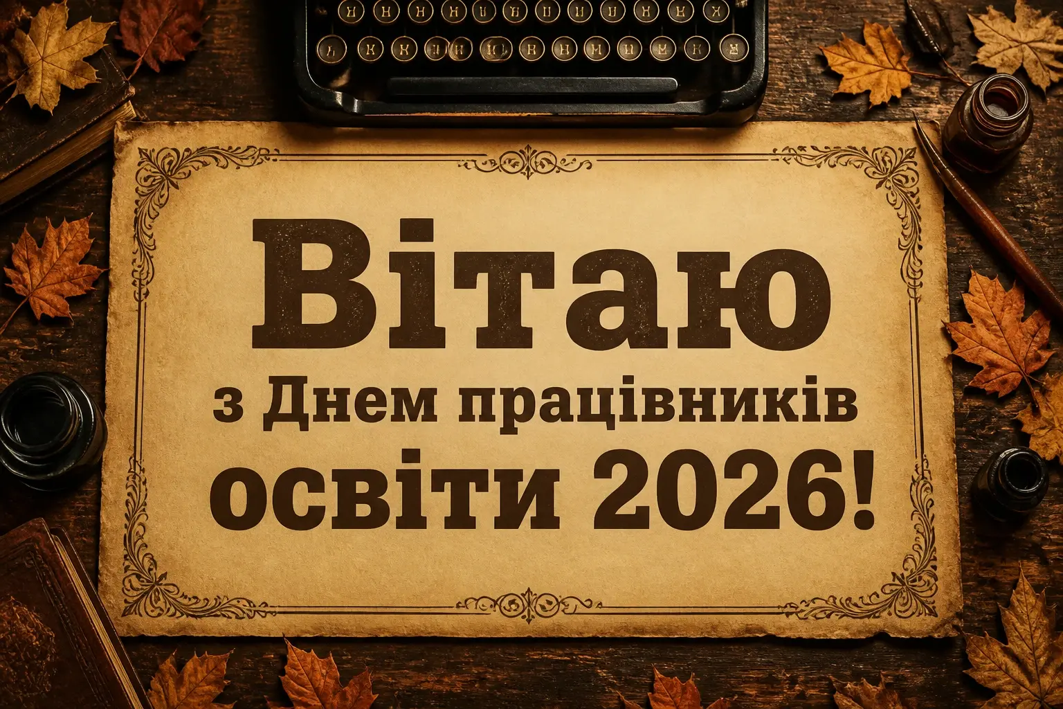 з днем працівників освіти 2026 привітання