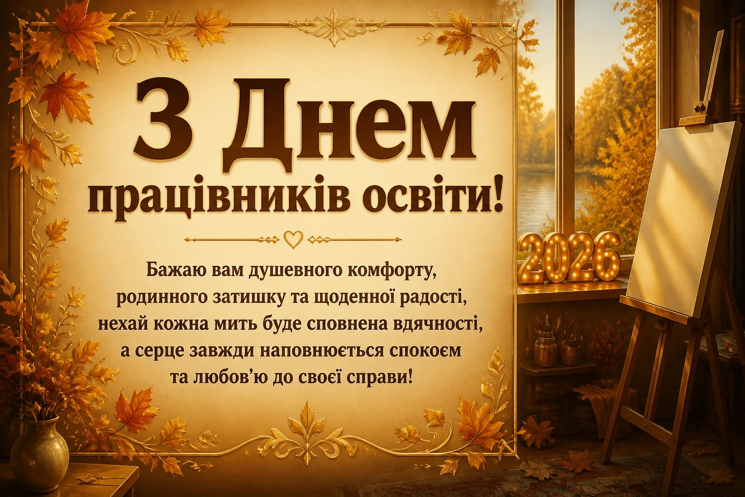 з днем працівників освіти 2026 привітання