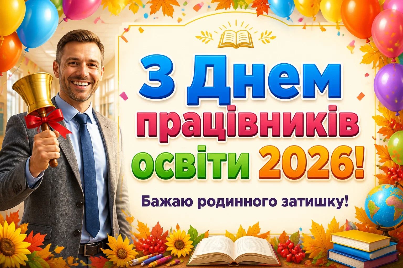 з днем працівників освіти 2026 привітання