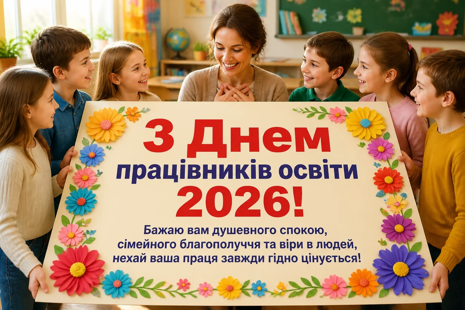 з днем працівників освіти 2026 привітання