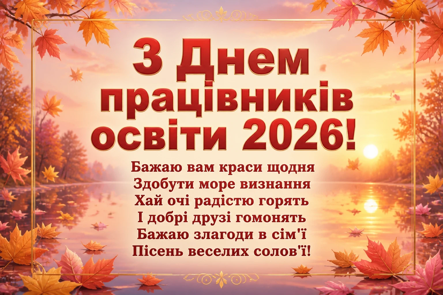 з днем працівників освіти 2026 привітання