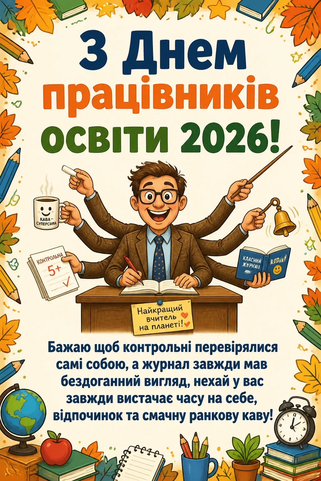 з днем працівників освіти 2026 привітання