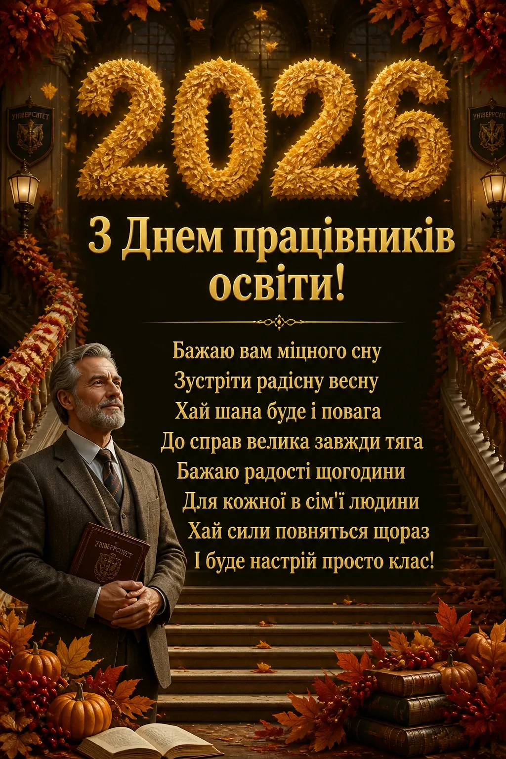 з днем працівників освіти 2026 привітання