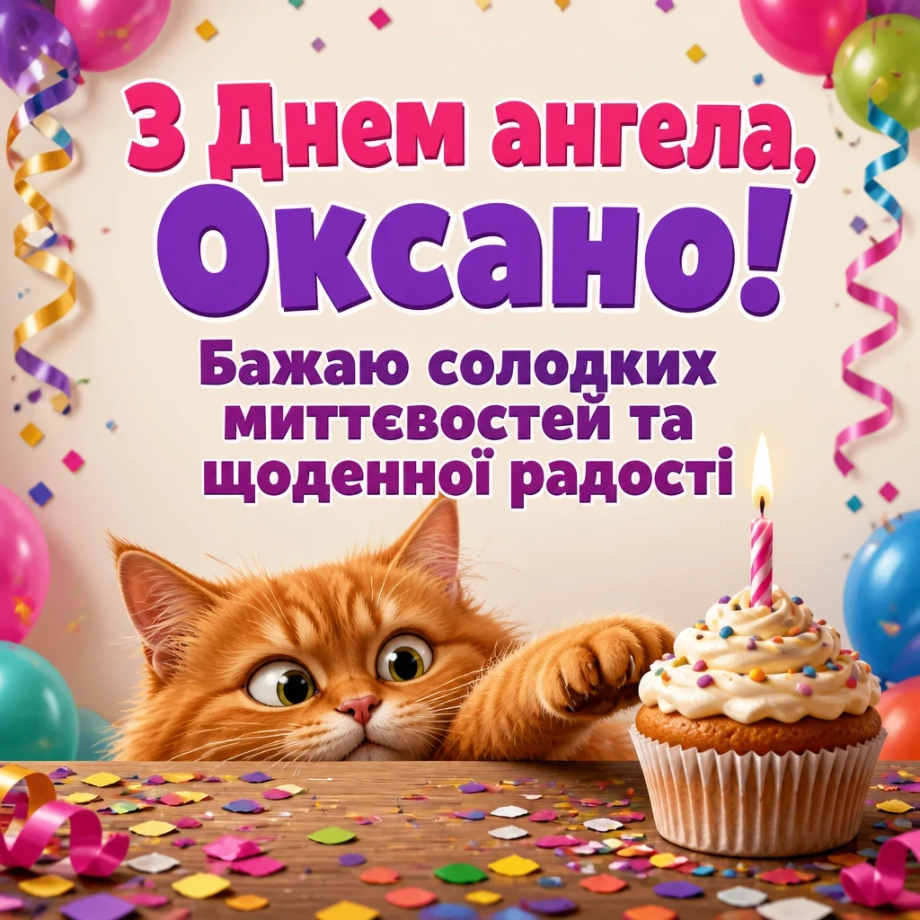 з днем ангела оксана