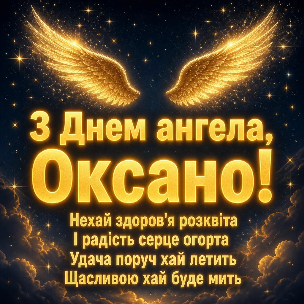 з днем ангела оксана