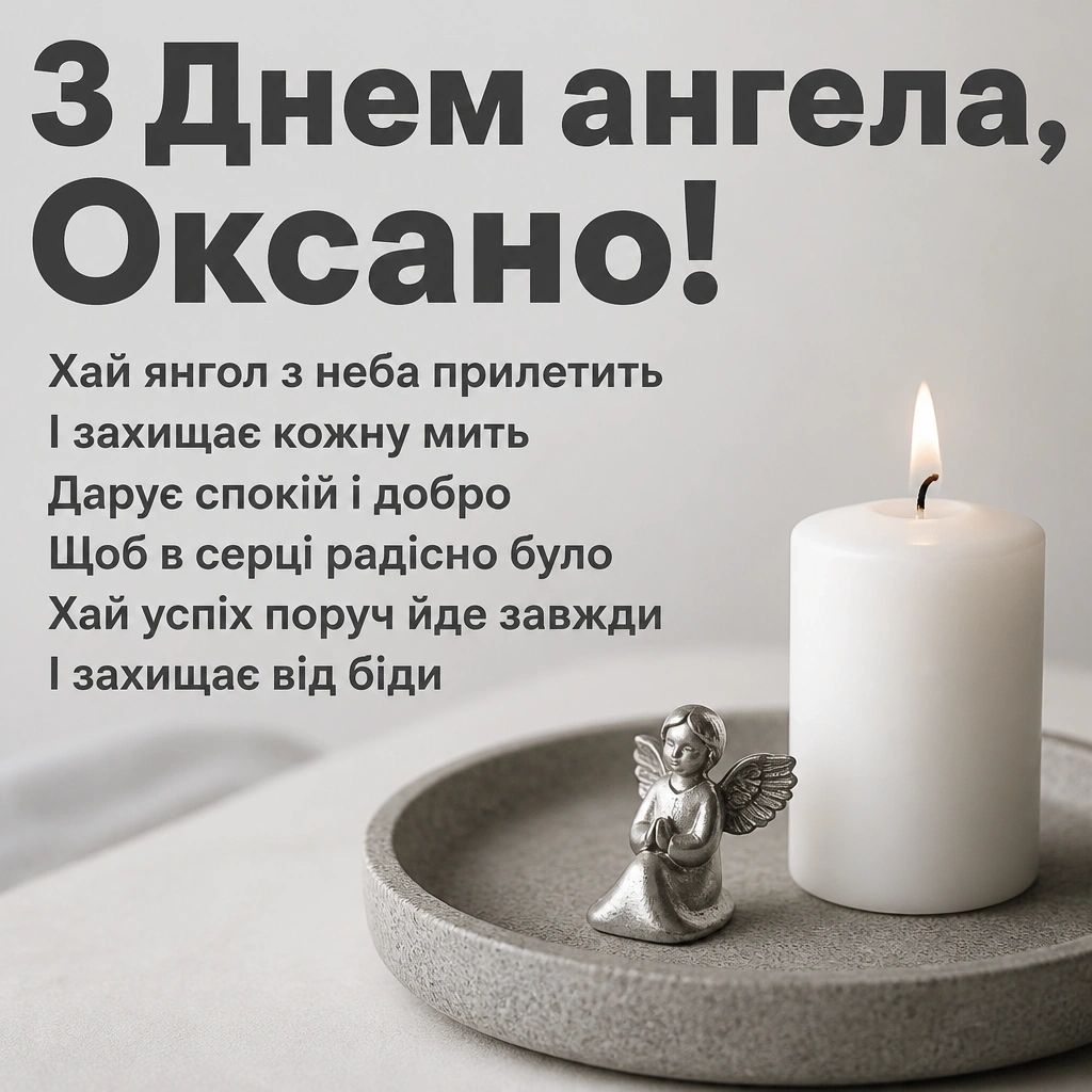 з днем ангела оксана