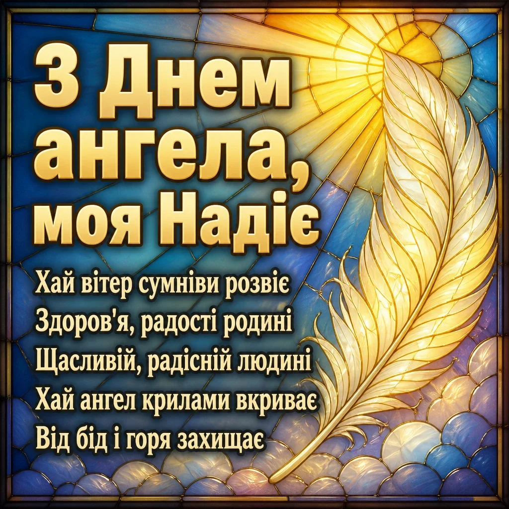 з днем ангела надії