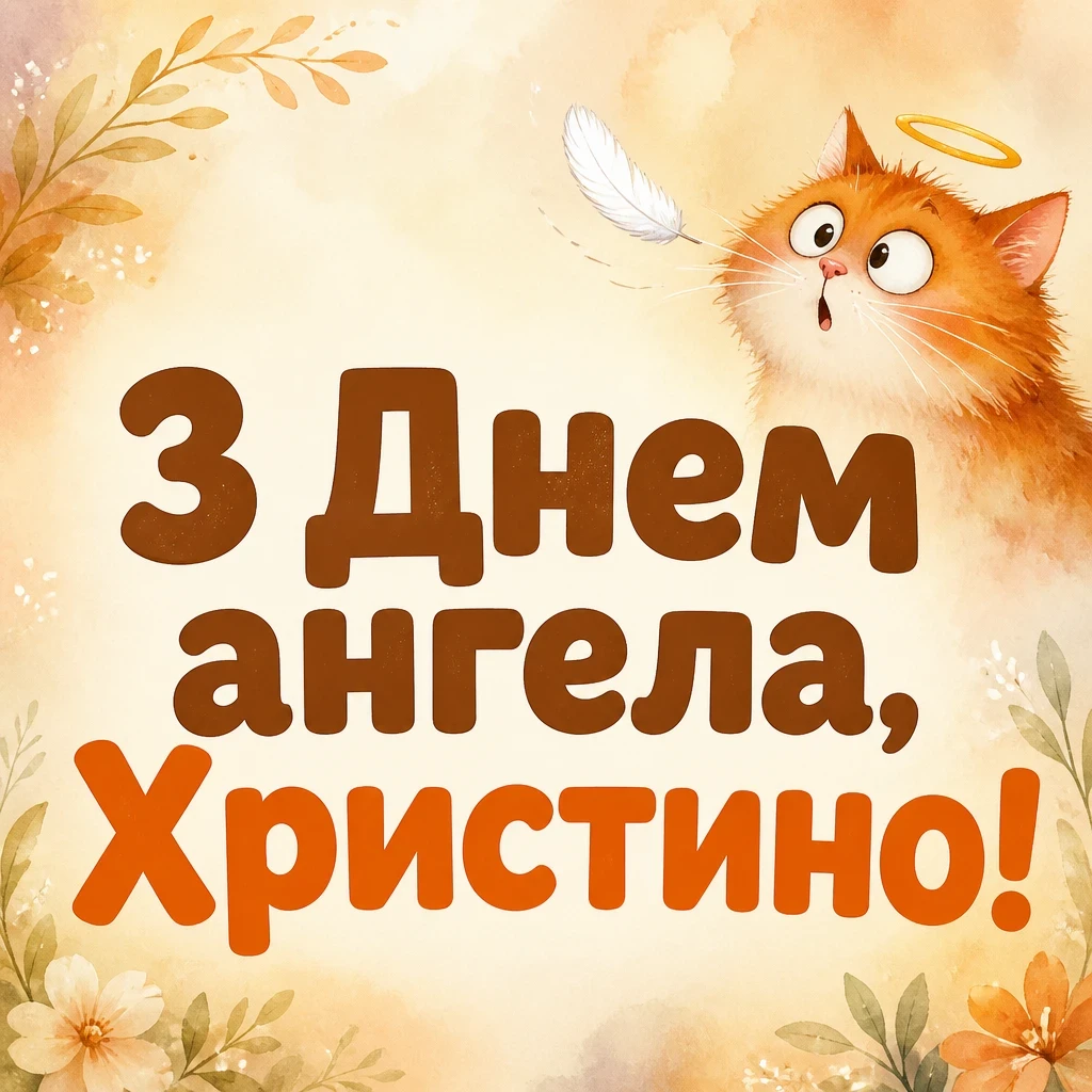 з днем ангела христина