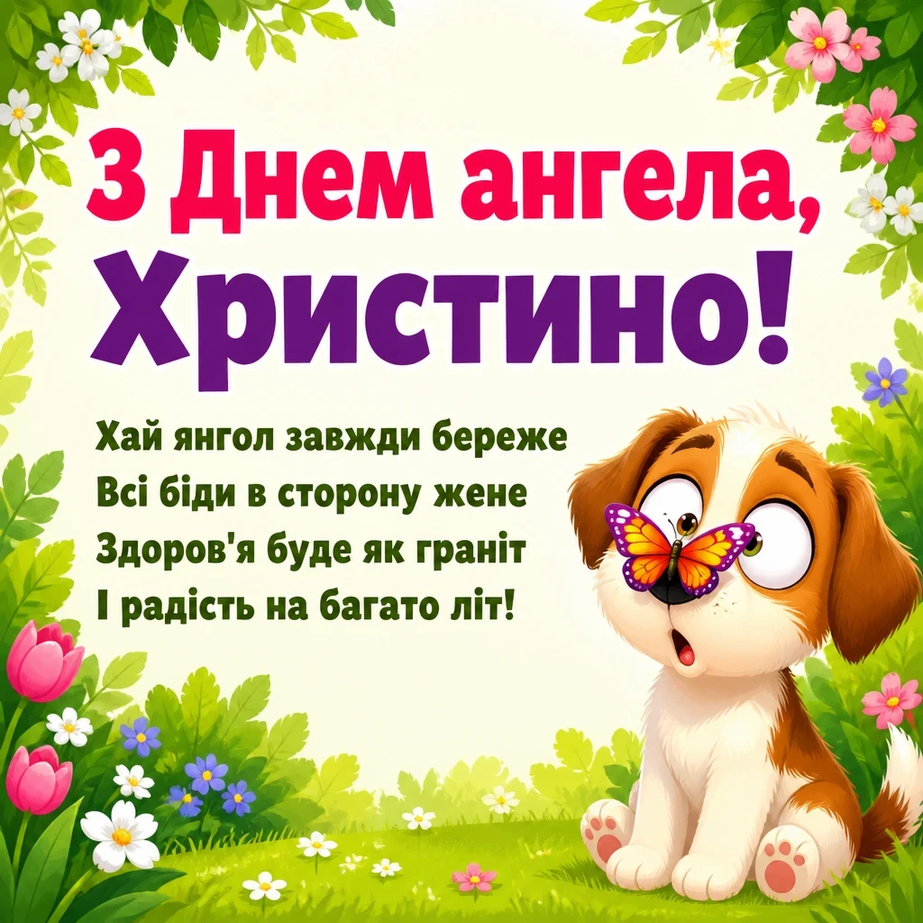 з днем ангела христина