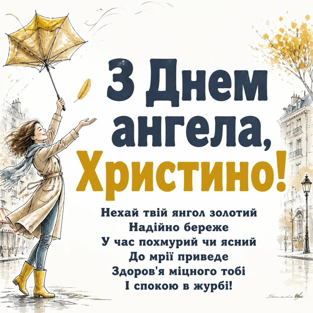 з днем ангела христина