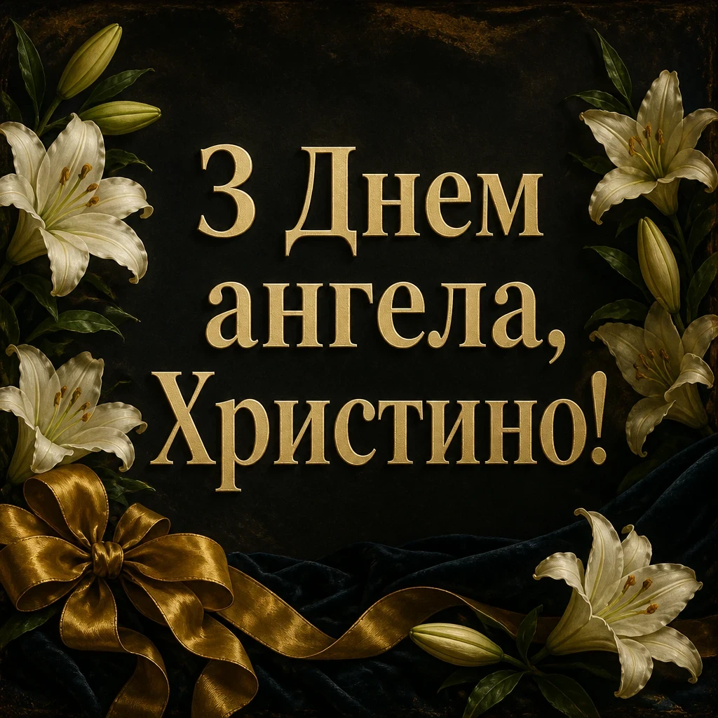 з днем ангела христина