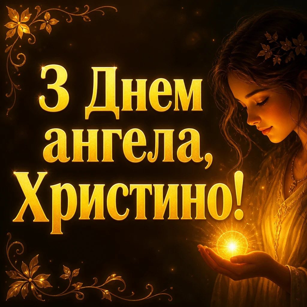 з днем ангела христина