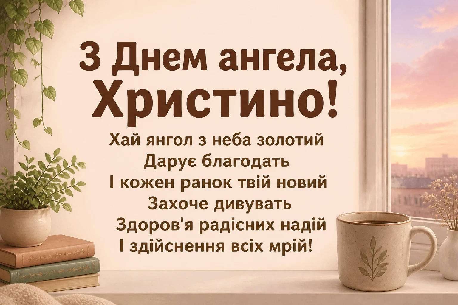 з днем ангела христина