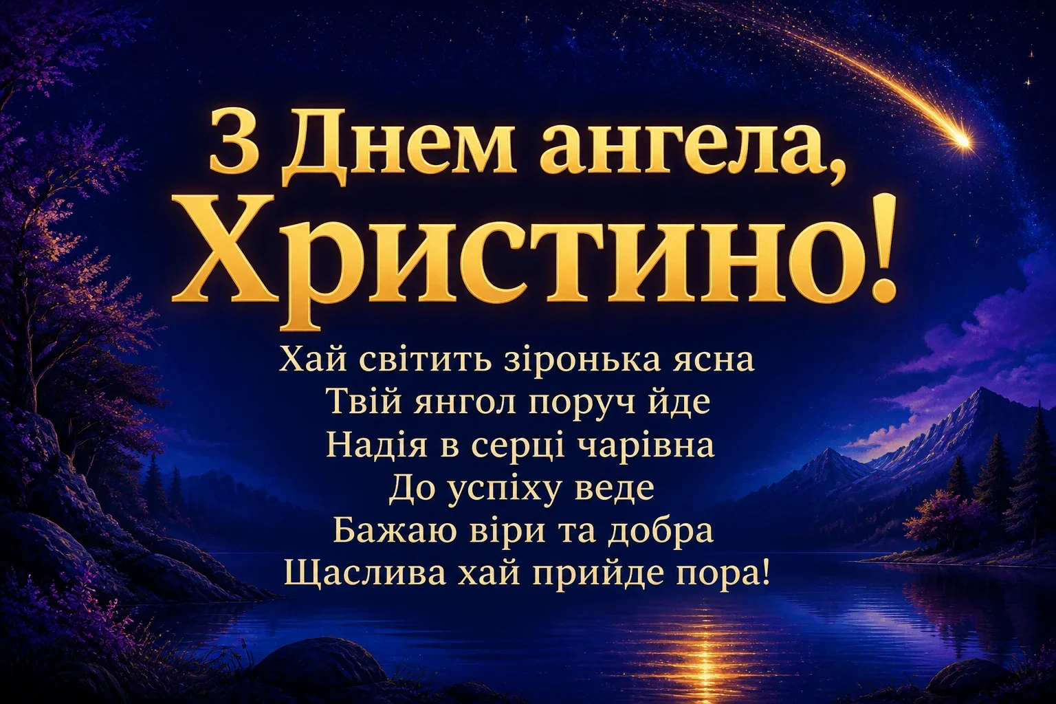 з днем ангела христина