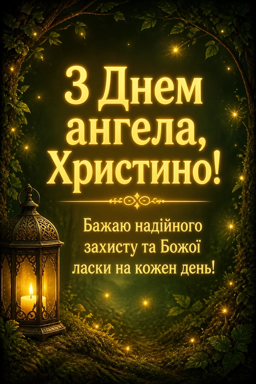 з днем ангела христина
