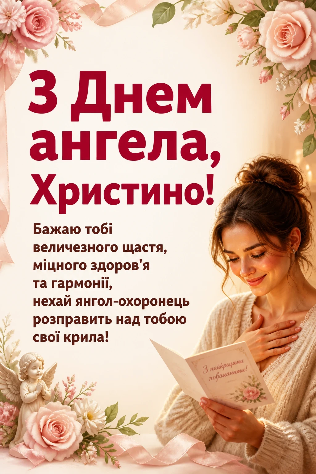 з днем ангела христина