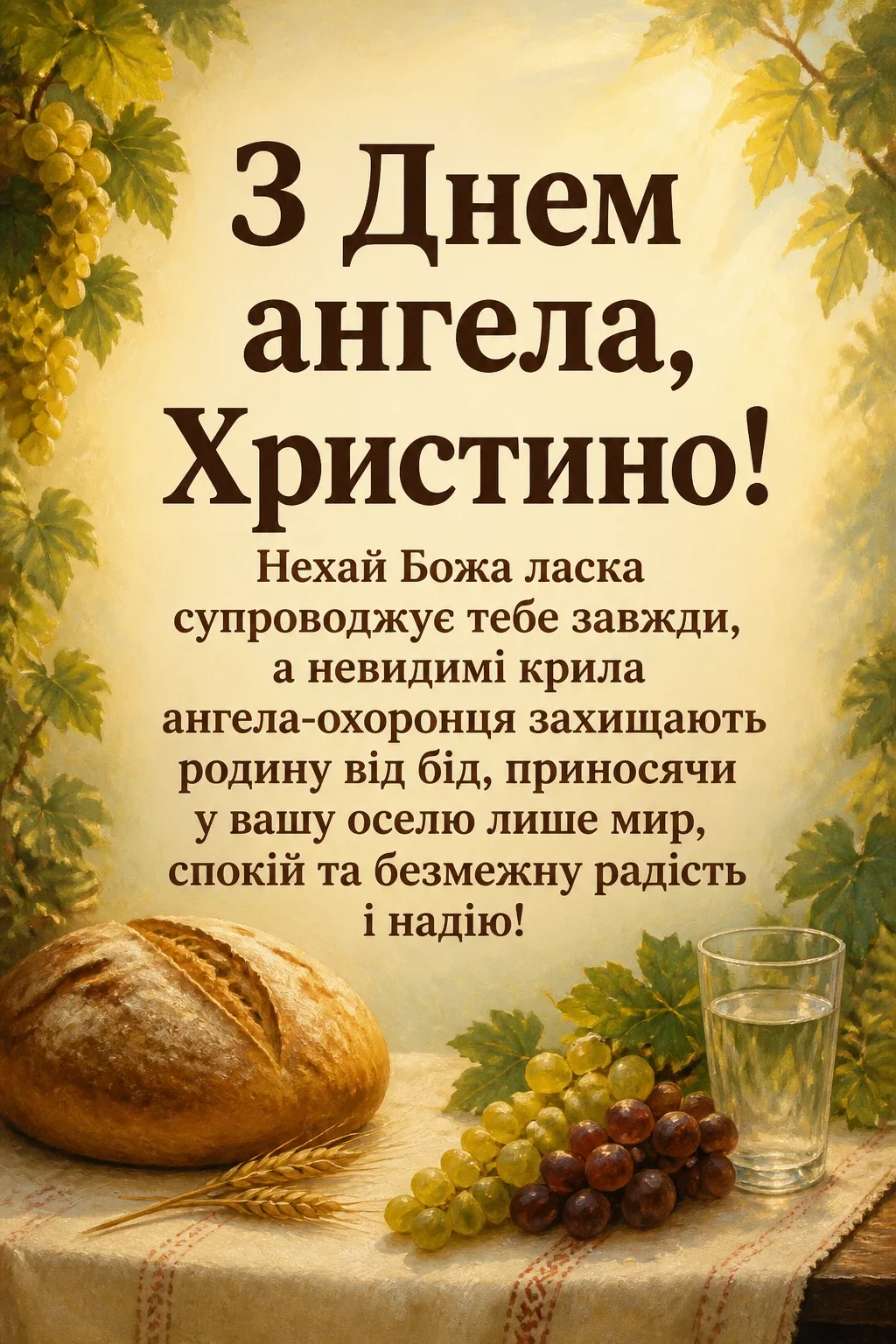 з днем ангела христина