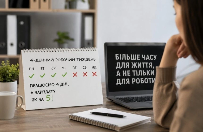 В Україні пропонують скоротити робочий тиждень до чотирьох днів В Україні пропонують скоротити робочий тиждень до чотирьох днів